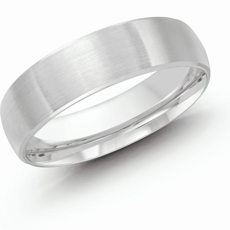 Men's 6mm Satin-finish Comfort-fit Wedding Ring