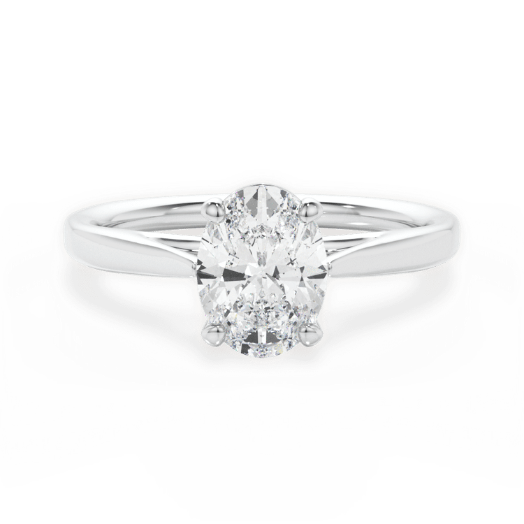 The Vera Solitaire / 3.01 Carat Oval Lab Diamond