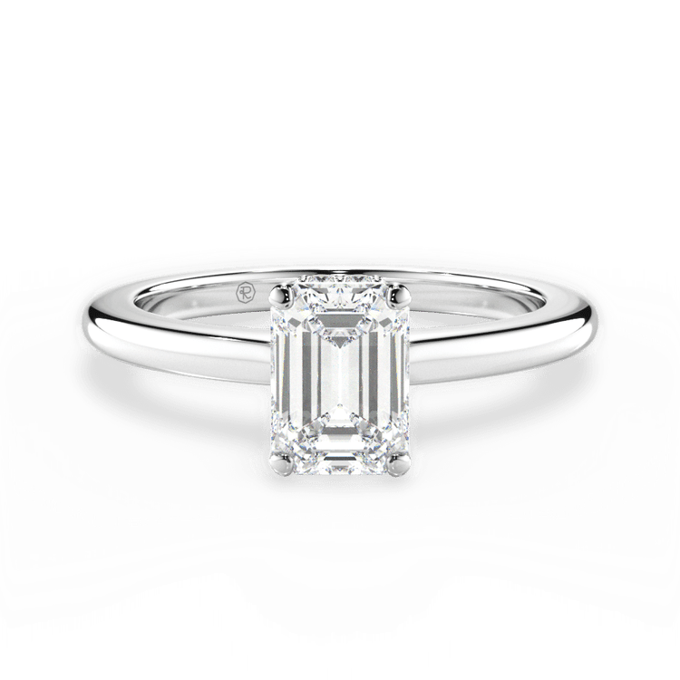 The Callista Solitaire / 7.03 Carat Emerald Diamond