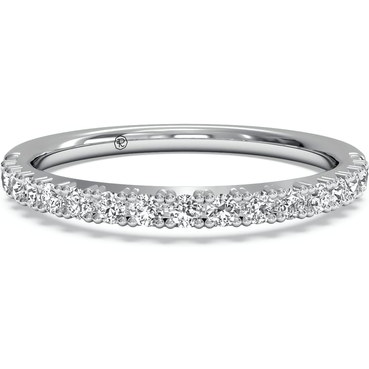 Women's French-set Diamond Eternity Wedding Ring
