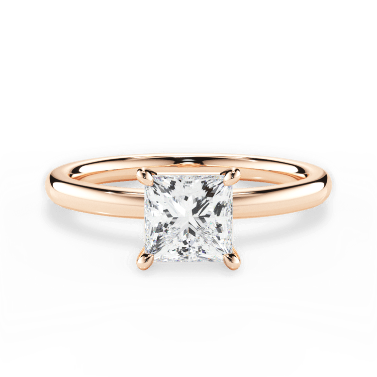 The Elodie Solitaire / 5.10 Carat Princess Diamond