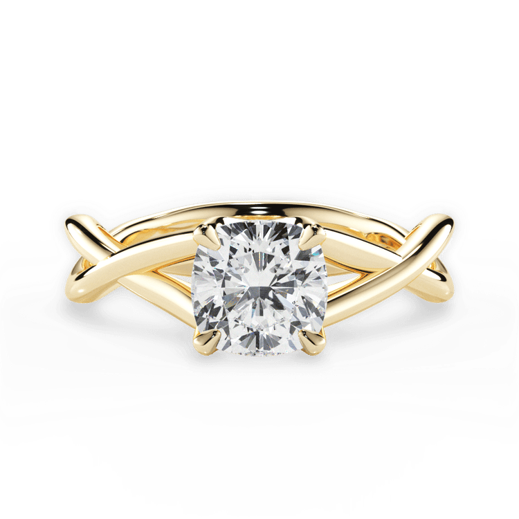 The Carmella / 3.01 Carat Cushion Yellow Diamond