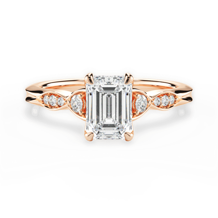 Vintage Diamond Accent Engagement Ring