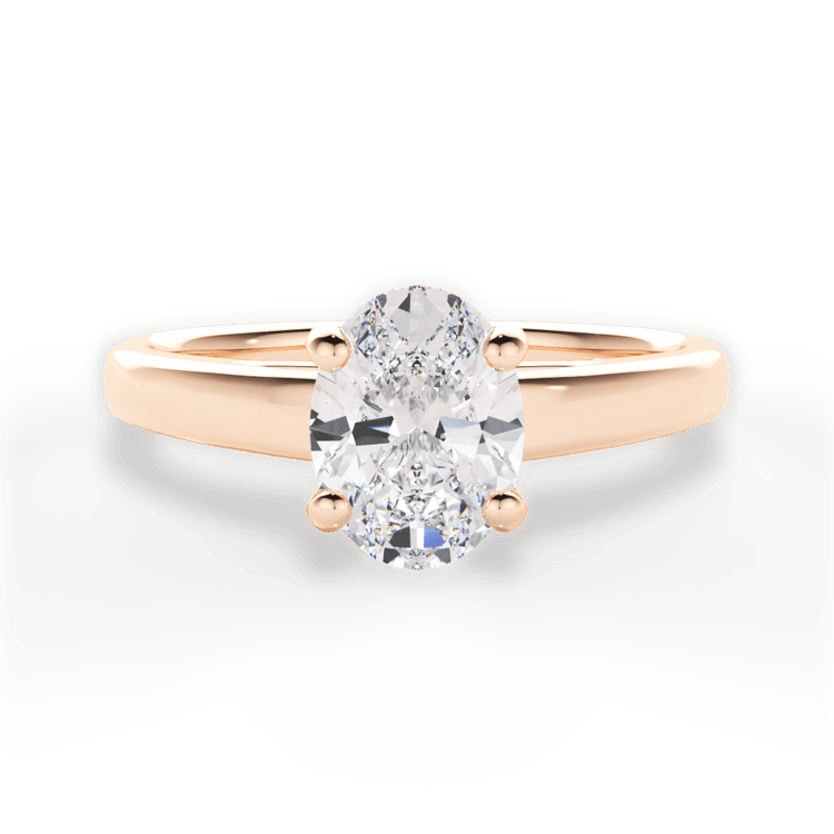 Solitaire Diamond Cathedral Engagement Ring