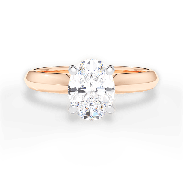 The Ottilie Solitaire / 3.01 Carat Oval Lab Diamond