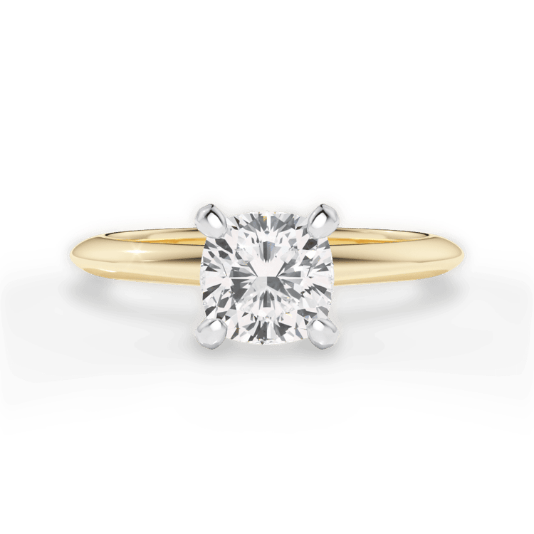 Solitaire Knife-Edge Engagement Ring