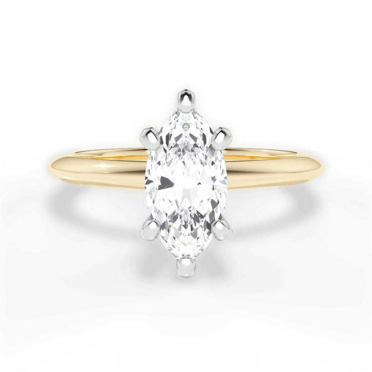 The Milena Solitaire / 3.01 Carat Marquise Lab Diamond