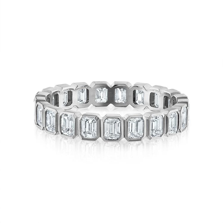 2.00 CTW Emerald-Cut Diamond Bezel Set Eternity Ring