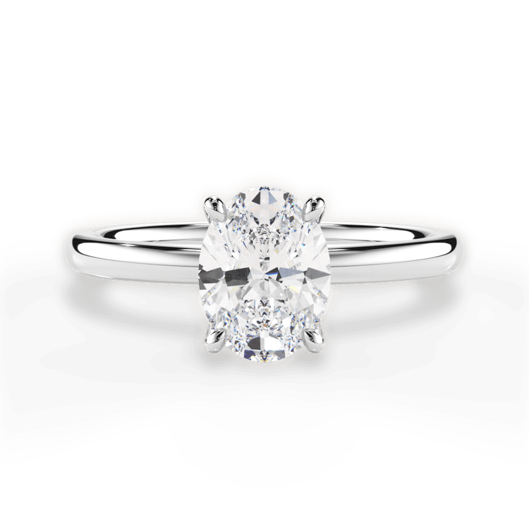 The Elodie Solitaire / 3.01 Carat Oval Lab Diamond