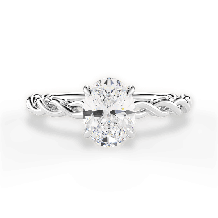 Solitaire Twist Engagement Ring
