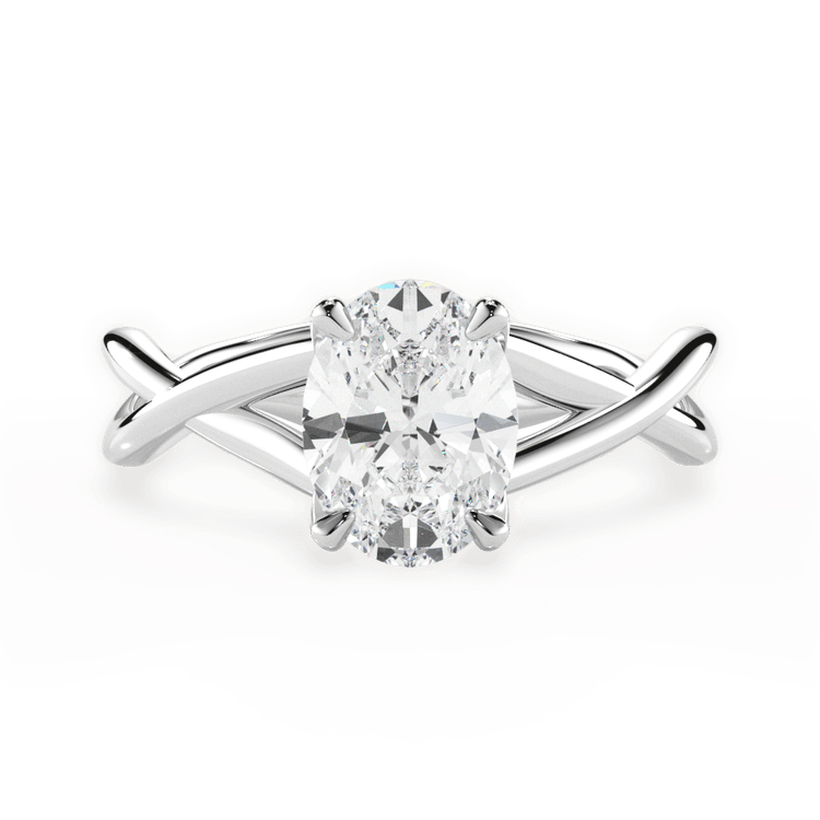 The Carmella Solitaire / 3.01 Carat Oval Lab Diamond
