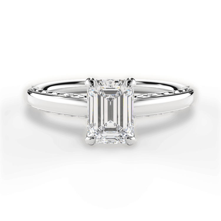 The Alessia Solitaire / 7.03 Carat Emerald Diamond