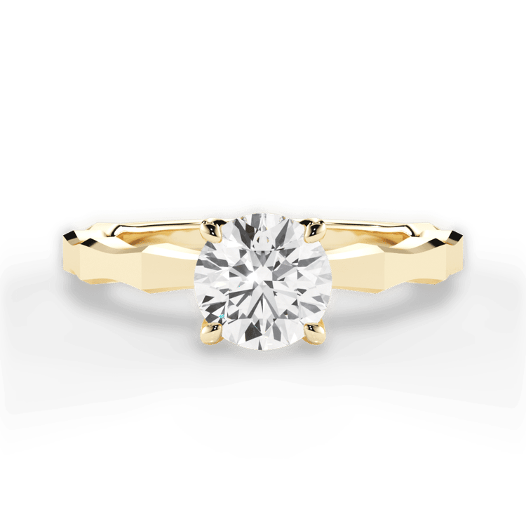 Octagon Solitaire Engagement Ring