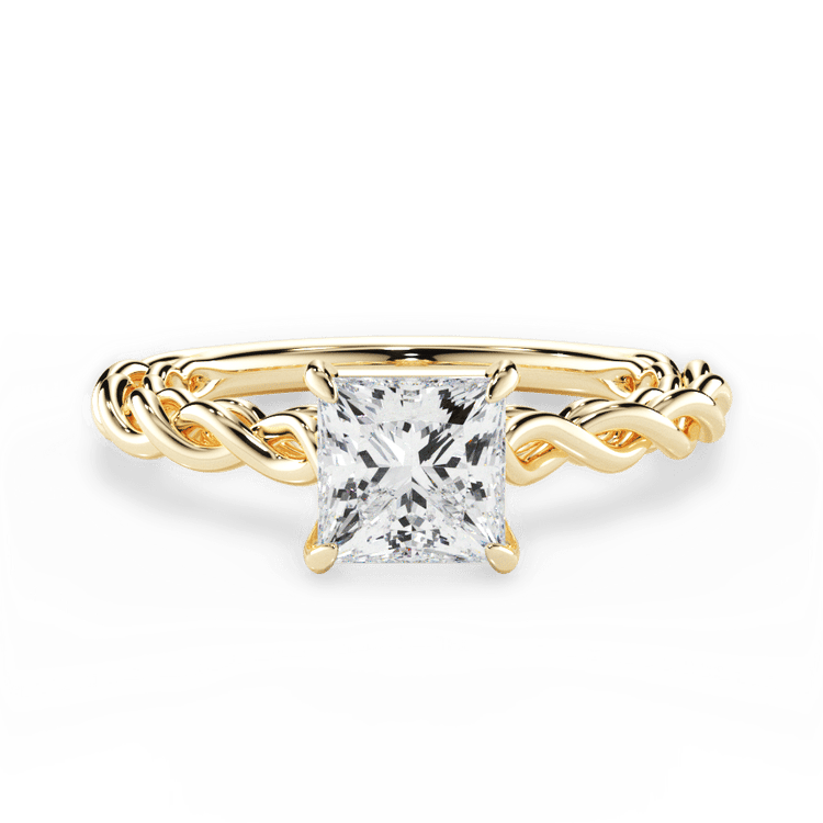 The Agapi / 0.71 Carat Princess Lab Diamond