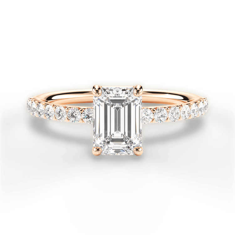Timeless French-set Diamond Band Engagement Ring