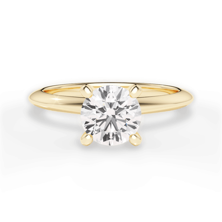 Solitaire Knife-Edge Engagement Ring