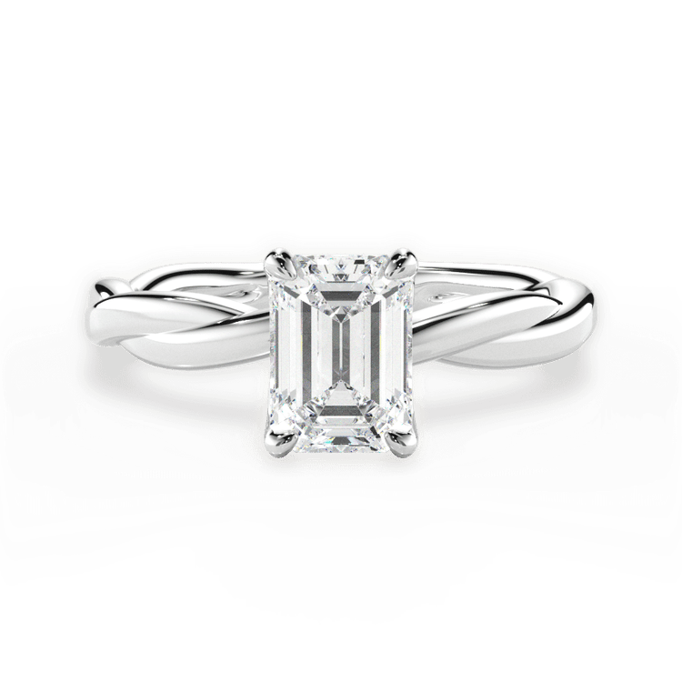 The Nina Solitaire / 7.03 Carat Emerald Diamond