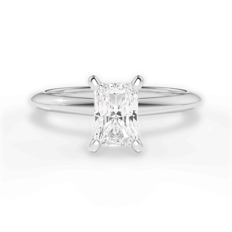The Milena Solitaire / 0.46 Carat Radiant Diamond