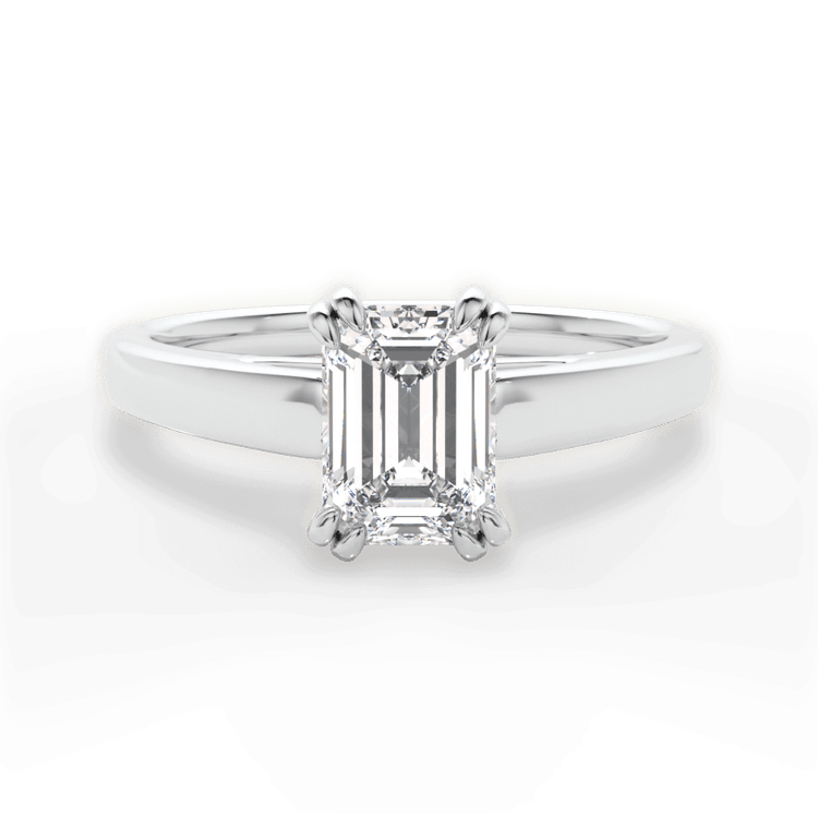 The Kendra Solitaire / 7.03 Carat Emerald Diamond