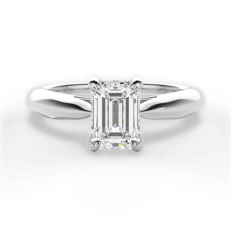 The Elowen Solitaire / 7.03 Carat Emerald Diamond