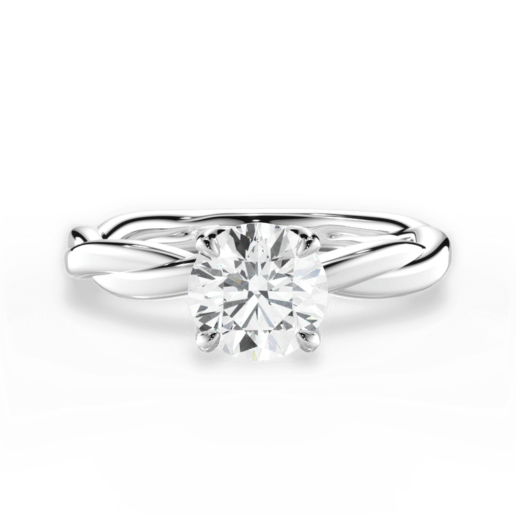 The Nina Solitaire / 1.02 Carat Round Lab Diamond