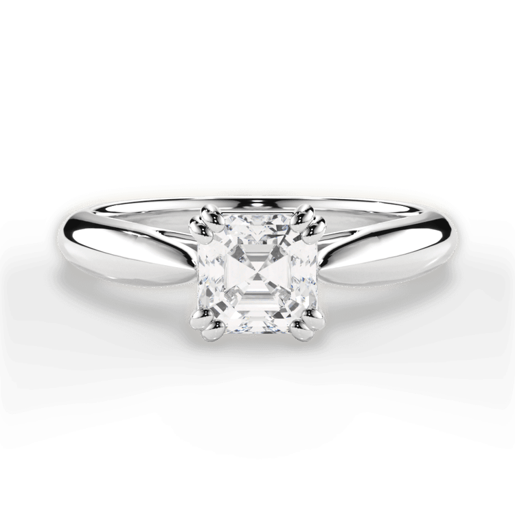 The Cordelia Solitaire / 3.51 Carat Asscher Yellow Diamond