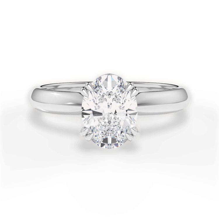 The Tallulah Solitaire / 3.01 Carat Oval Lab Diamond