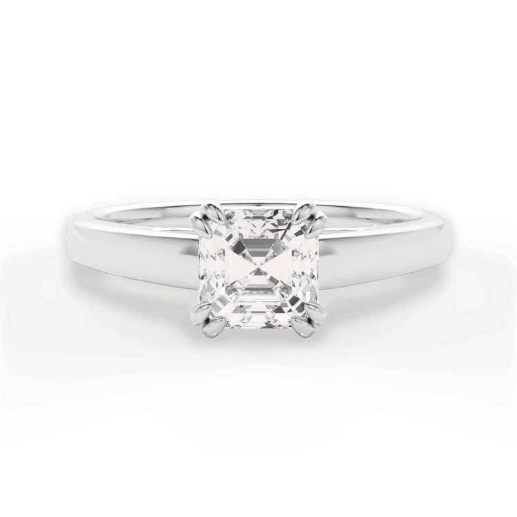 The Kendra Solitaire / 3.51 Carat Asscher Yellow Diamond