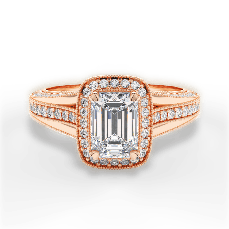 The Cecile / 1.01 Carat Emerald Diamond