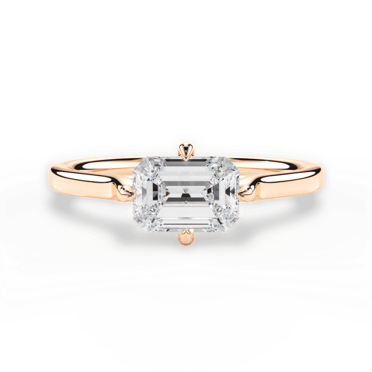 Kite Set Solitaire Diamond Engagement Ring
