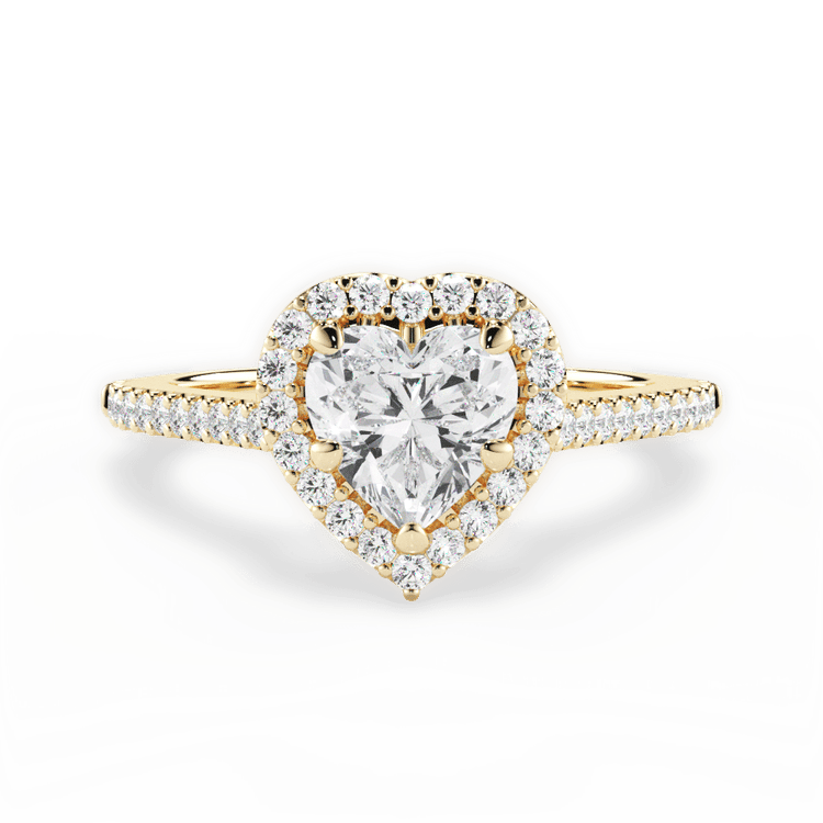 The Melod Halo / 2.60 Carat Heart Diamond