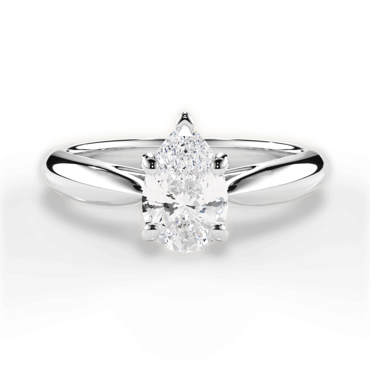 The Jasmine Solitaire / 2.51 Carat Pear Lab Diamond