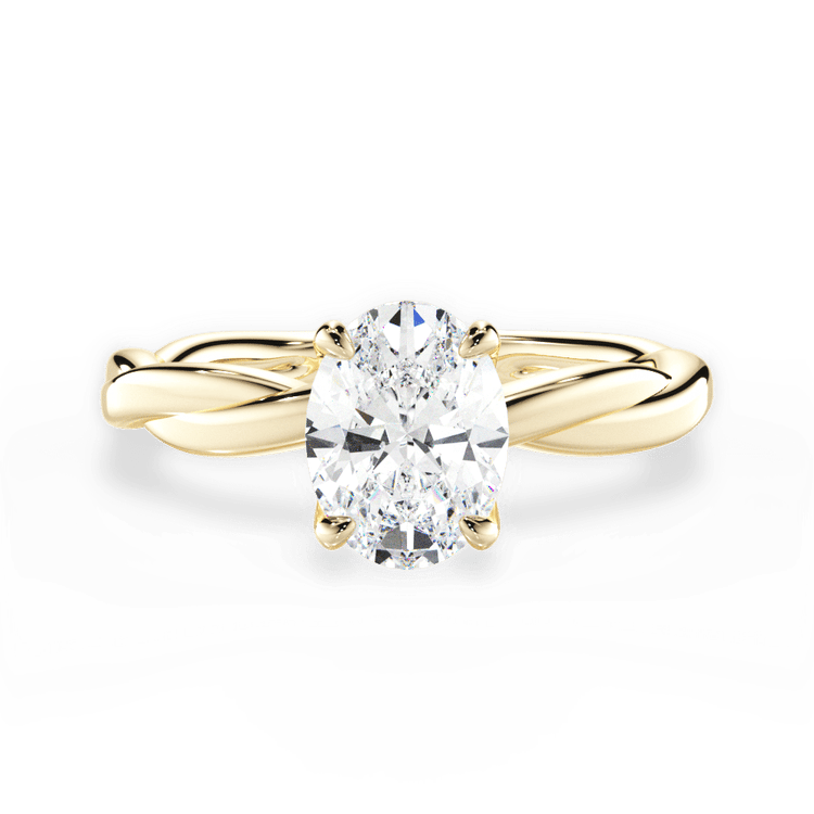 The Nina Solitaire / 3.01 Carat Oval Lab Diamond