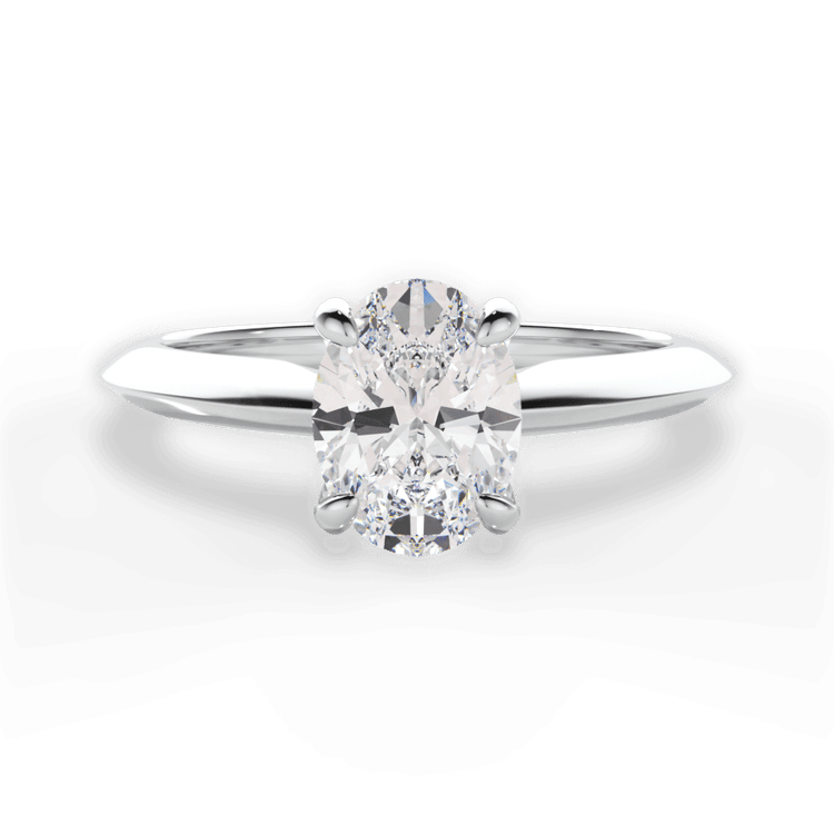 The Althea Solitaire / 3.01 Carat Oval Lab Diamond