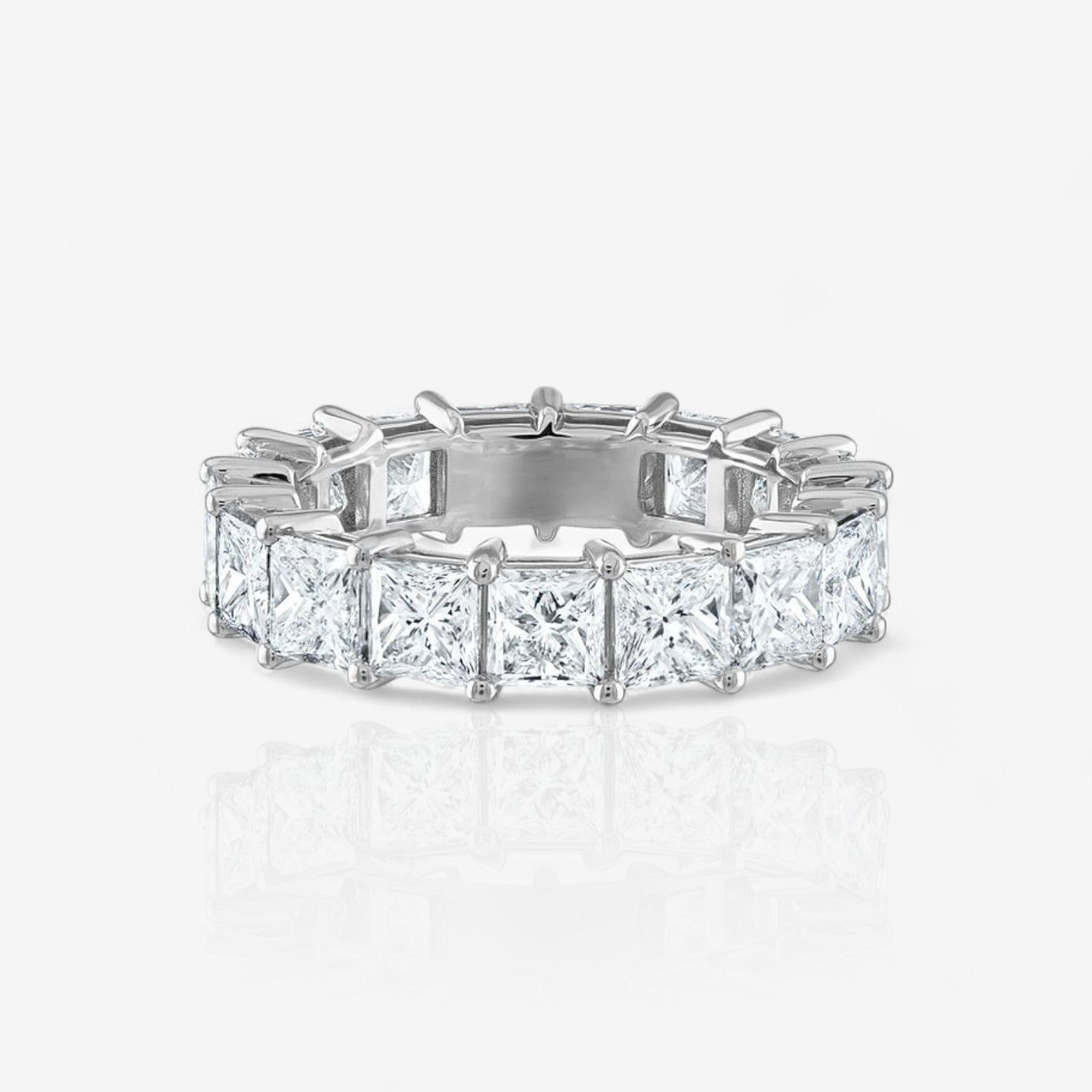 Princess Cut Lab Diamond Eternity Ring