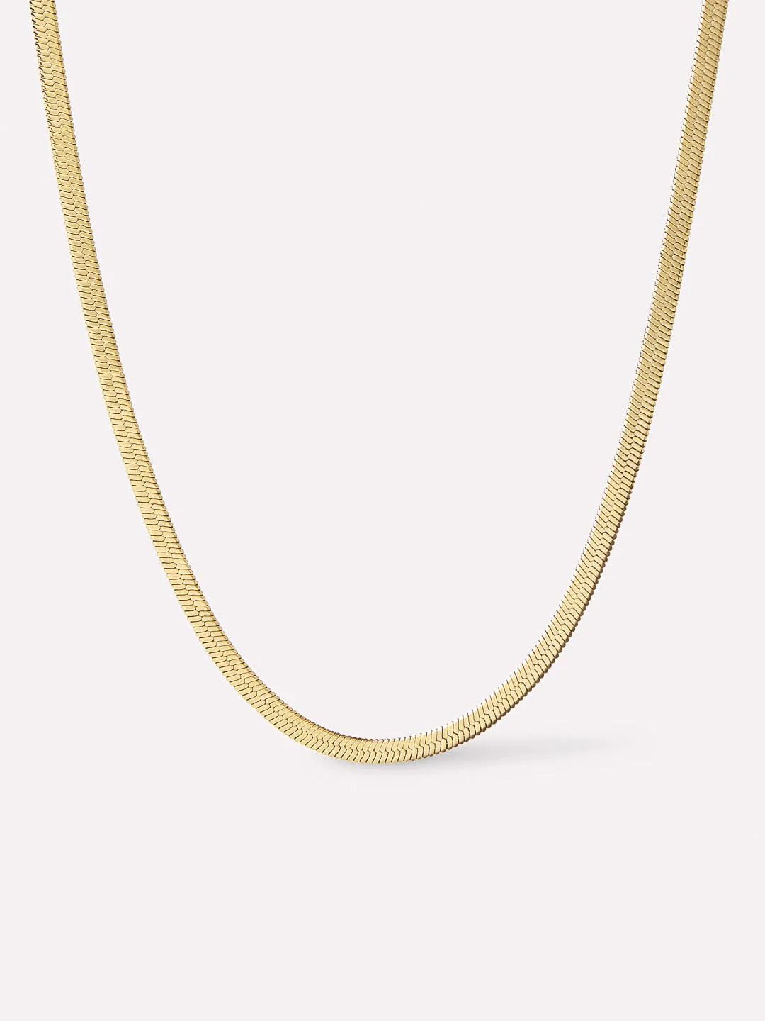 Ana Luisa Ina Herringbone Chain Necklace