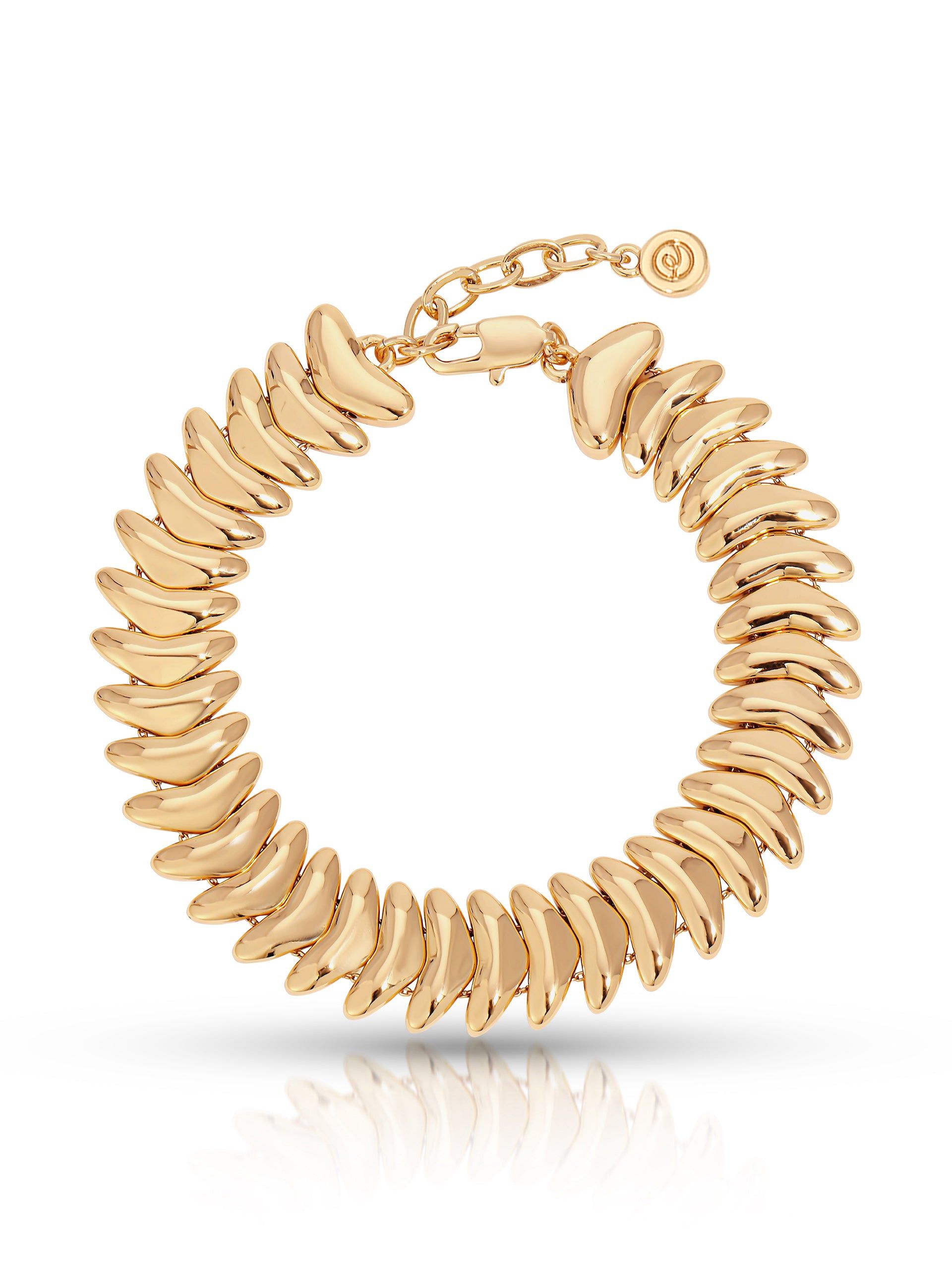 Ettika 18kt Gold Plated Metal Moderna Bracelet