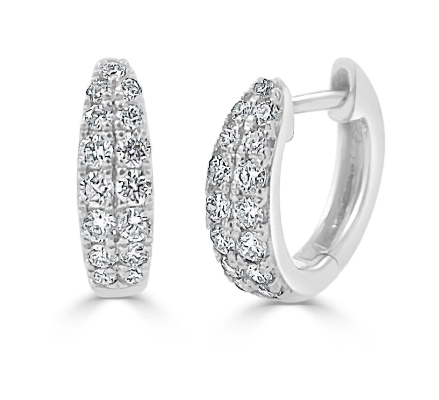 14kt Gold 0.39 CTW Diamond Huggie Earring