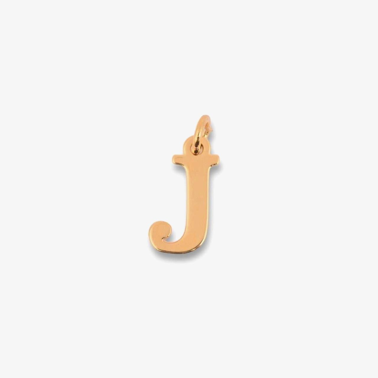 18kt Gold Plated Mini Initial Charm - J