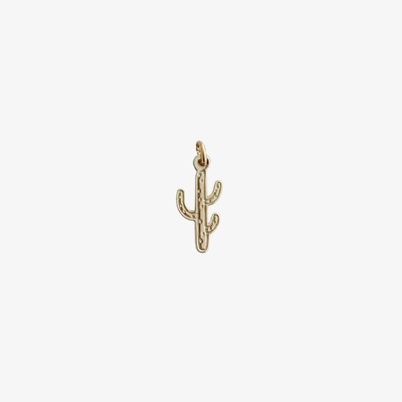 18kt Gold Plated Mini Cactus Charm