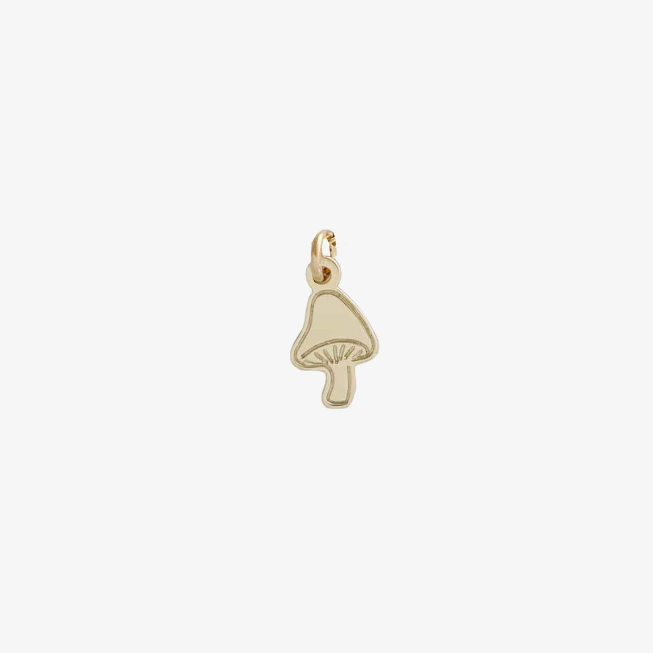 18kt Gold Plated Mini Mushroom Charm