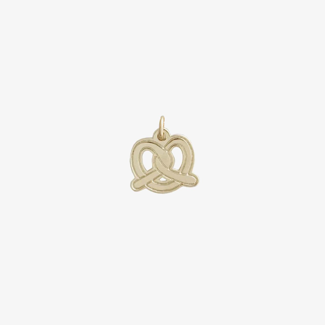 18kt Gold Plated Mini Pretzel Charm