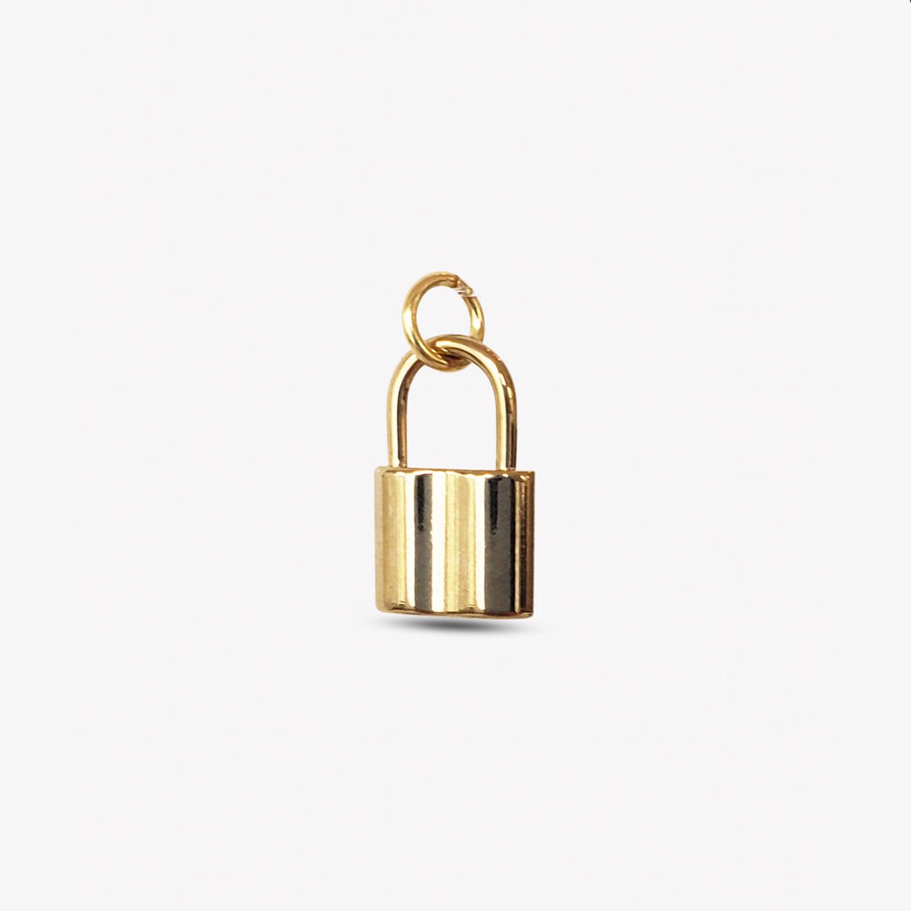 Gold Padlock Charm