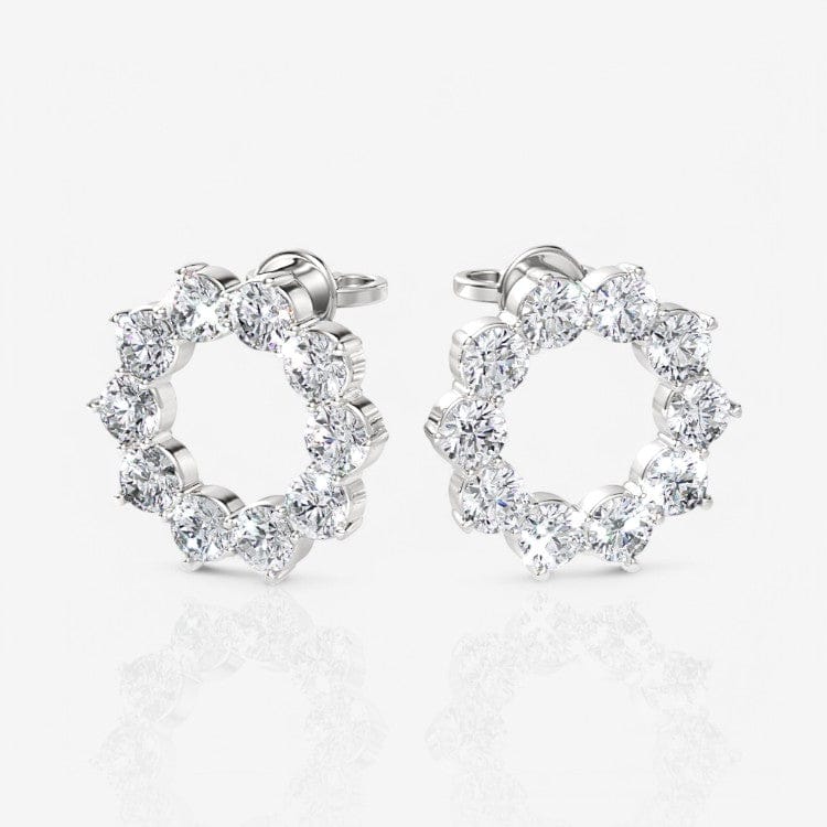 Lab-Grown Diamond Open Circle Stud Earrings