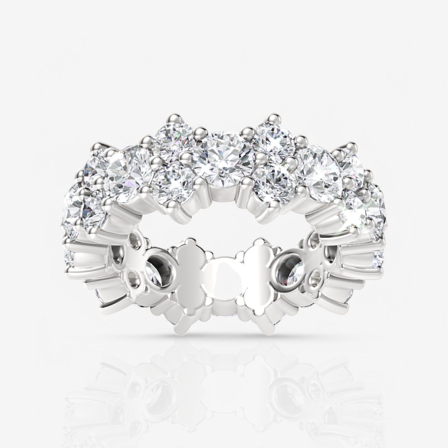 Round Garland Diamond Eternity Ring