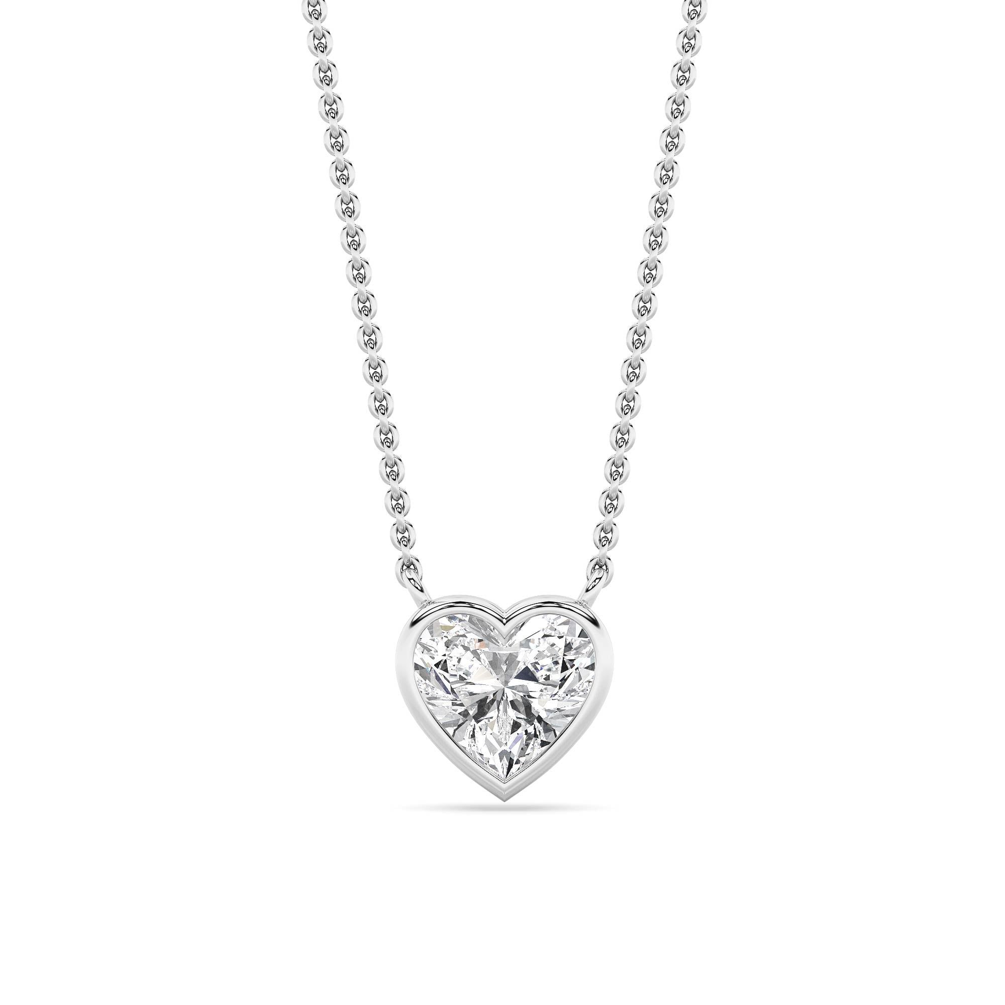IGI Certified 2.00 CTW FVS Heart Shaped Lab-Grown Diamond Pendant Necklace in 14kt White Gold