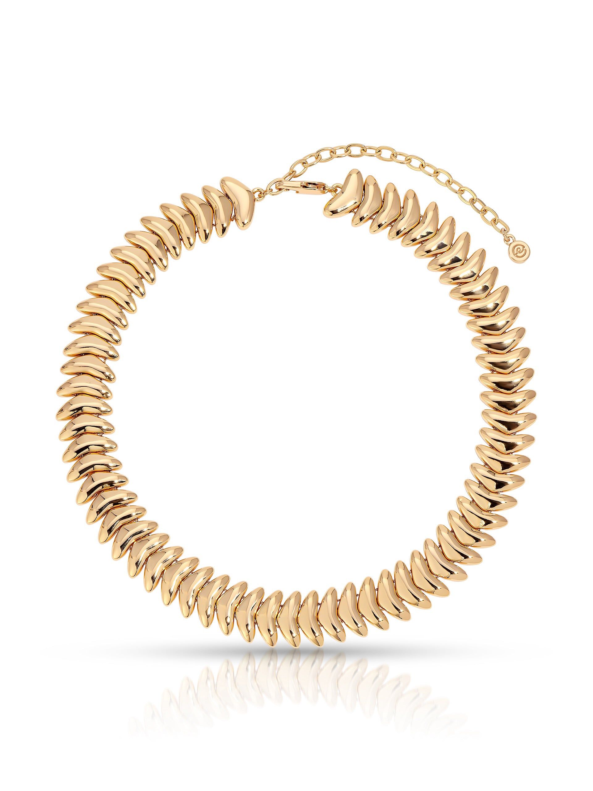 Ettika 18kt Gold Plated Metal Moderna Necklace