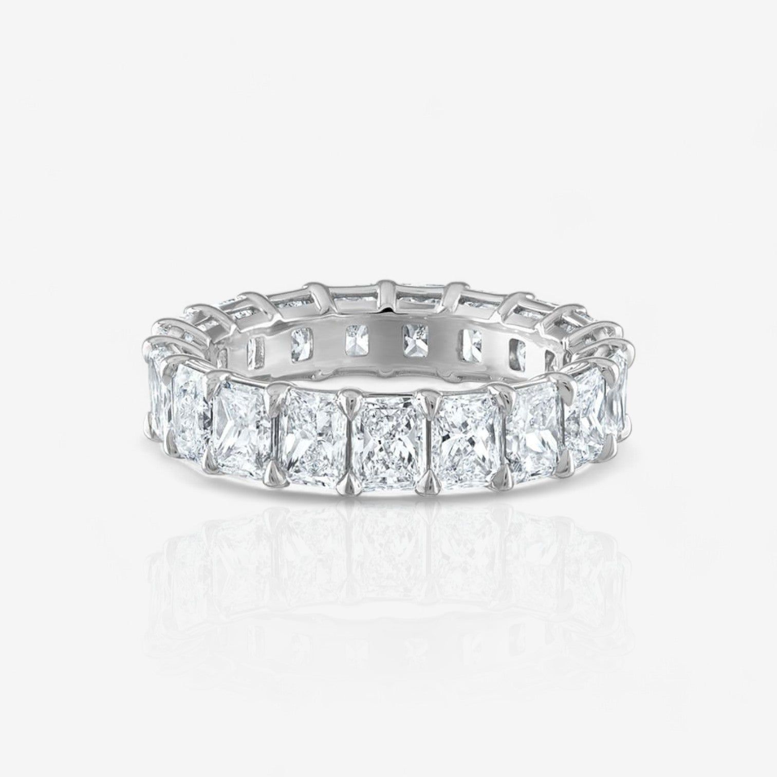 Radiant Cut Lab Diamond Eternity Ring