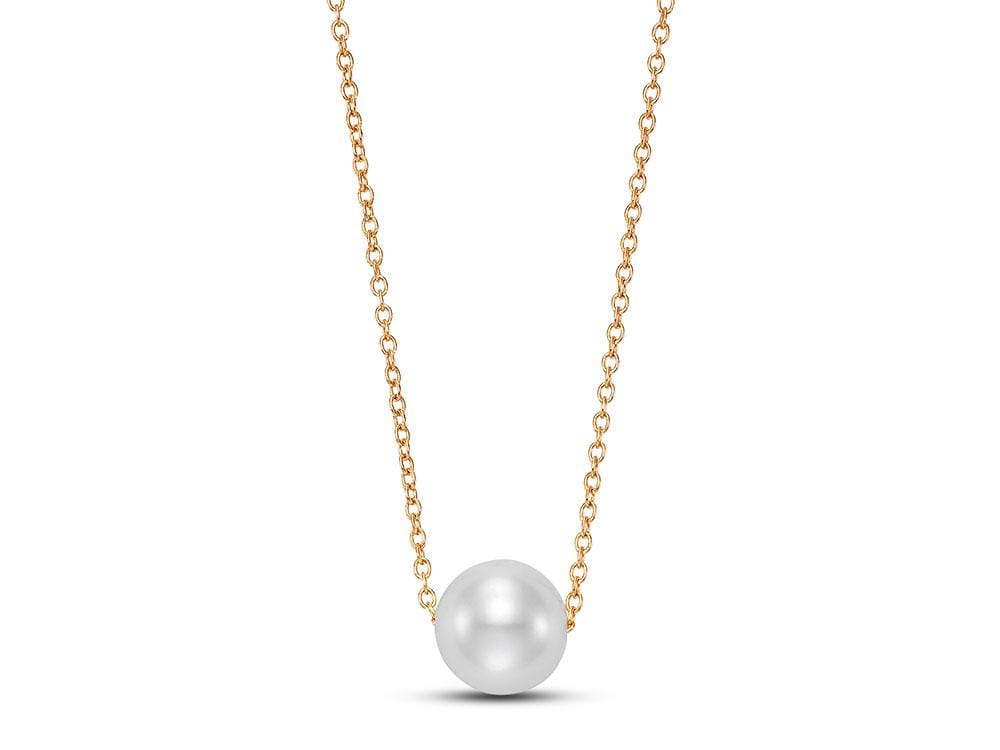14kt Gold Floating Freshwater Pearl Pendant