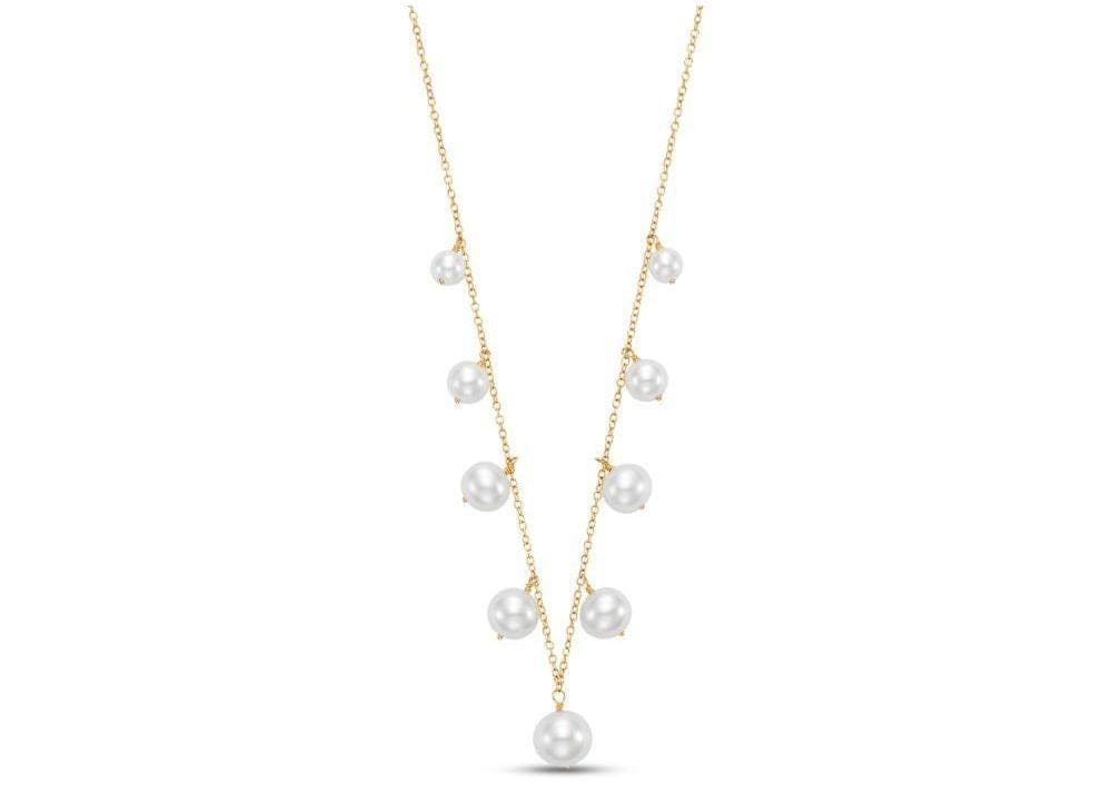 14kt Gold Freshwater Pearl Drop Necklace